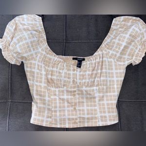 Cropped Top w/ puffy sleeves